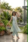 K 1279 By Naisha Cambric Cotton Bombay Weaving Kurti With Bottom 
